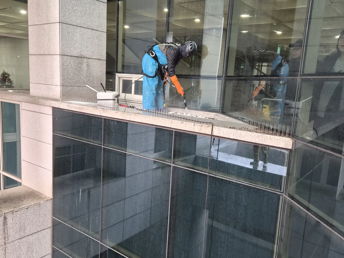 고령군 개진면 건물 복도·대기 동선 야간 위생청소 사례 - 행진크린