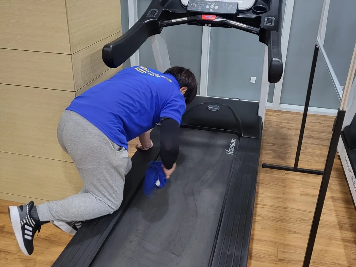 김천시 덕곡동 피트니스 라커 검사실 위생청소 사례 - 행진크린